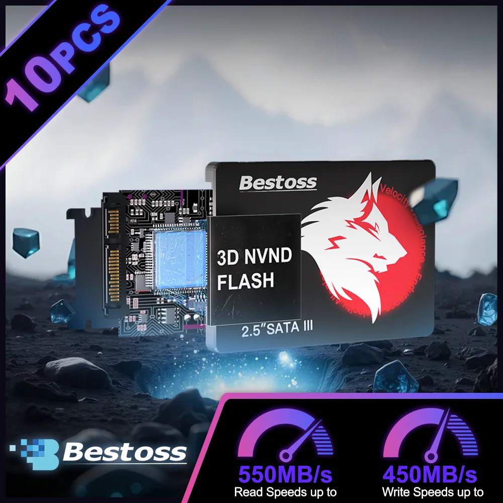 베스토스 SSD 2.5인치 SATA 3.0 120GB 128GB 240GB 256GB 480GB 512GB 하드 드라이브 솔리드 스테이트 드라이브 X10개