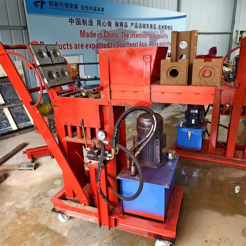 Diesel engine hydraulic clay interlocking brick machine power replaceable brick machine price