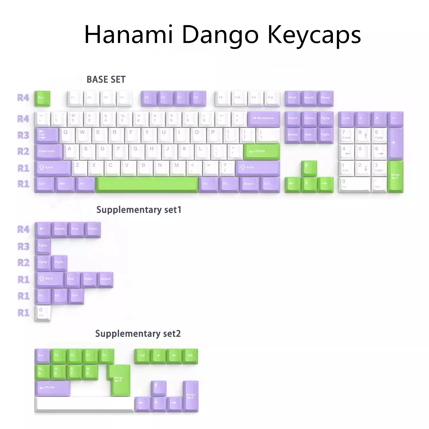 

140 Keys/set GMK Hanami Dango Keycaps PBT Double Shot Key Caps Cherry Profile Keycap For Keychron Anne GH60 GK64 Poker