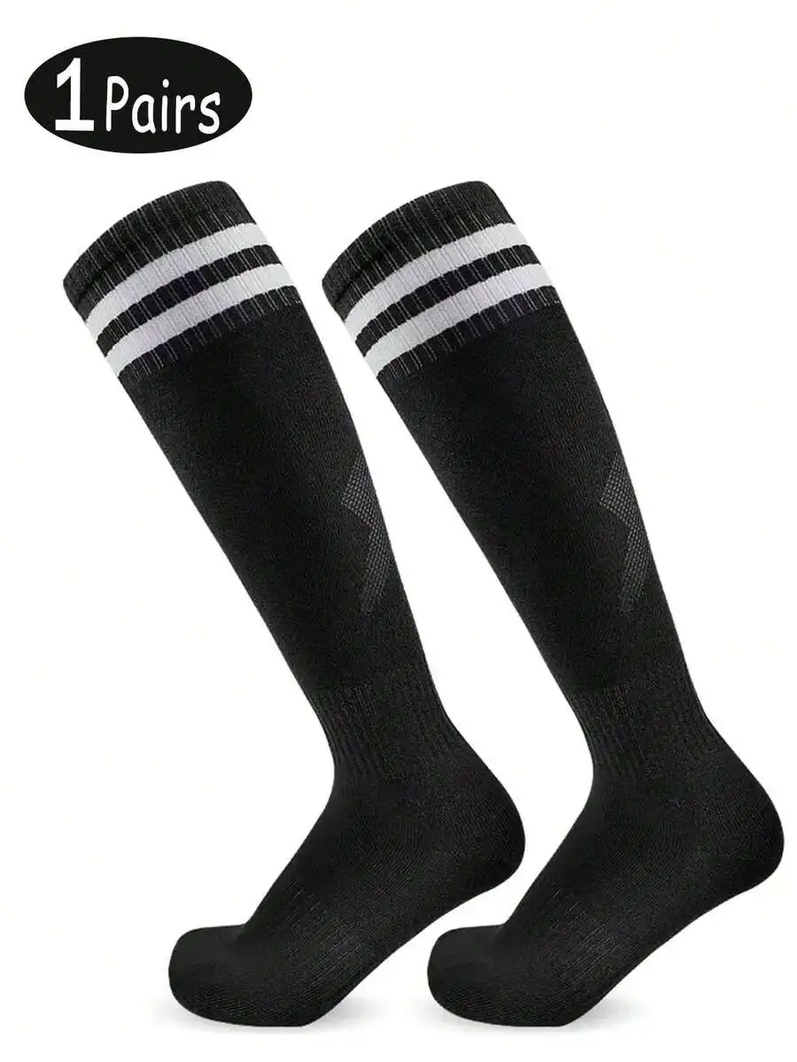 

1 Pair Mens Knee High Football Soccer Training Socks Non-Slip Sports Gym Socks