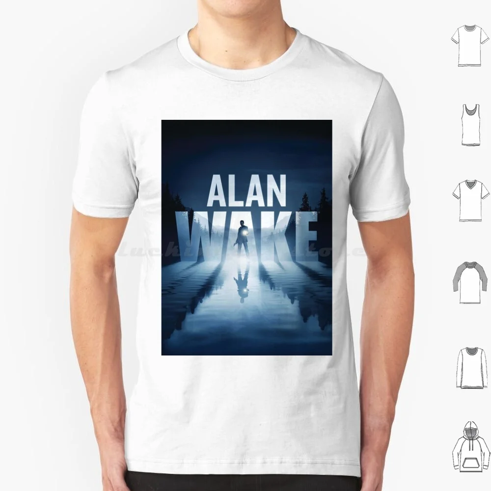 Alan Wake T Shirt Big Size 100% Cotton Alan Wake Control Federal Bureau Of Control Remedy Gaming Jesse Faden Horror Control