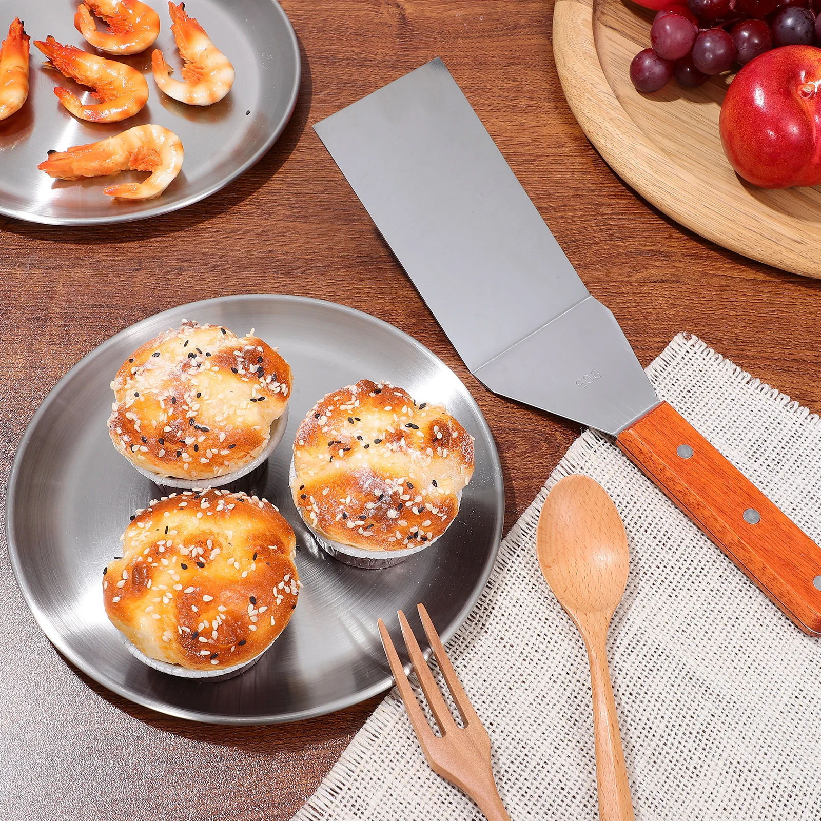 

6 Pcs Pizza Pan Set Metal Stainless Steel Baking Tray Pans Individual for Oven Trays