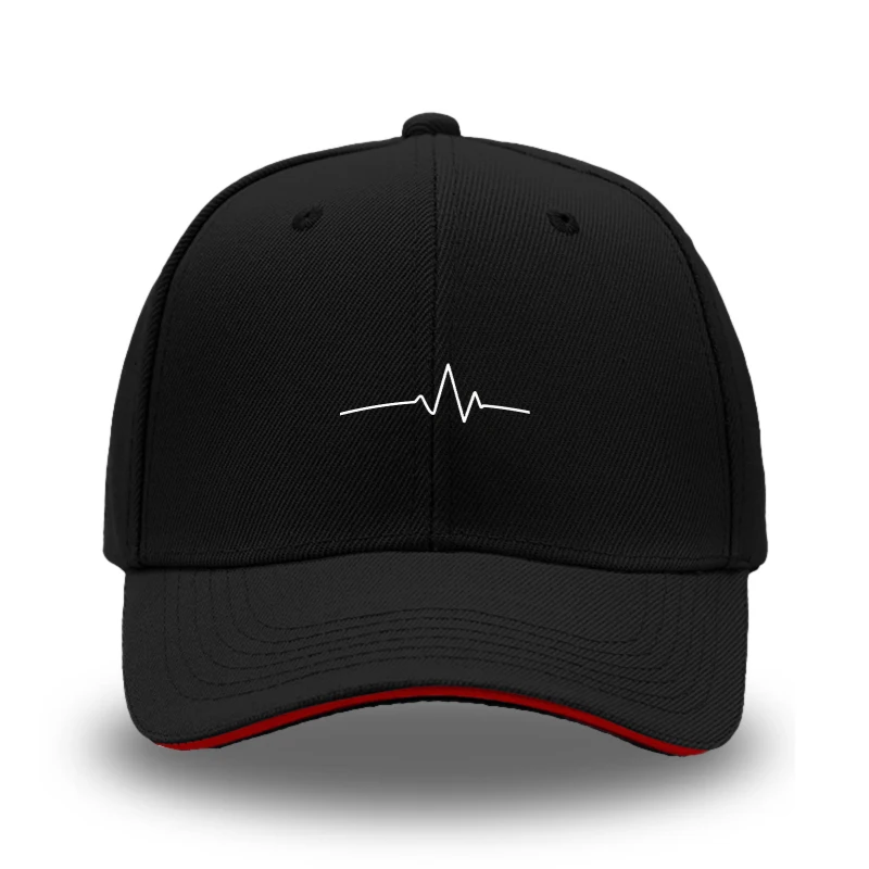 

Unisex Retro Baseball Cap, Gray Color Block Stitching Hat, Distressed Love Print Adjustable Casual Sun Hat, Outdoor Camping Beac