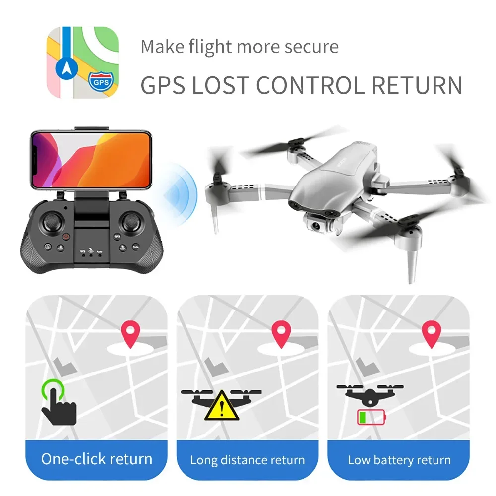 4DRC F3 Drone 2023 new Gps 4k 5g Wifi Live Video Fpv 4K HD Wide Angle Camera Foldable Altitude Hold Durable 3km Rc Drone Toys