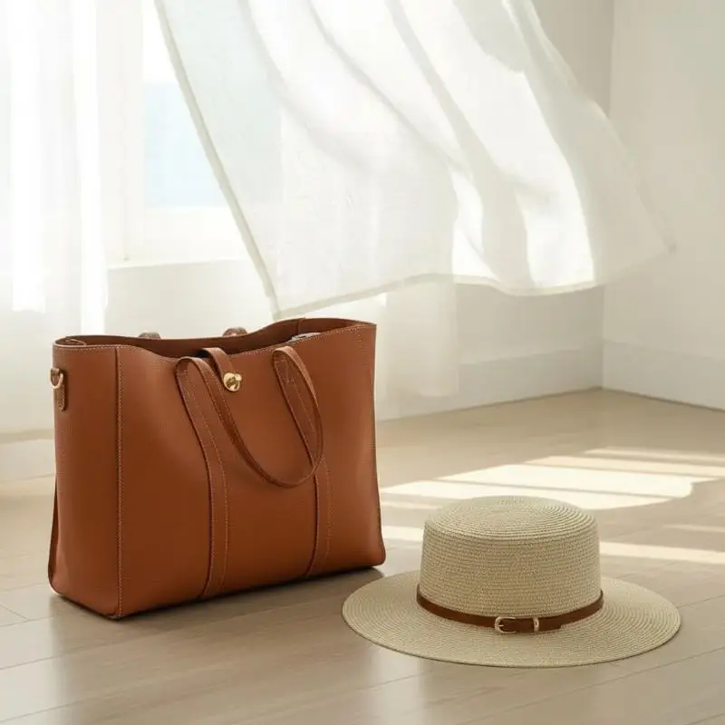 Stroh-Boater-Sonnenhut mit UV-Schutz und verstellbarem Lederriemen für Sommer, Strandurlaub und Outdoor-Reisen – Detail 7