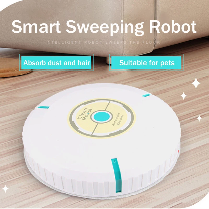 Robot Cleaner Electric Mops Robot Vacuum Cleaner Home Cleaning Machine,Sweeper for Pet Hair Hard Floor Low-Pile Carpet