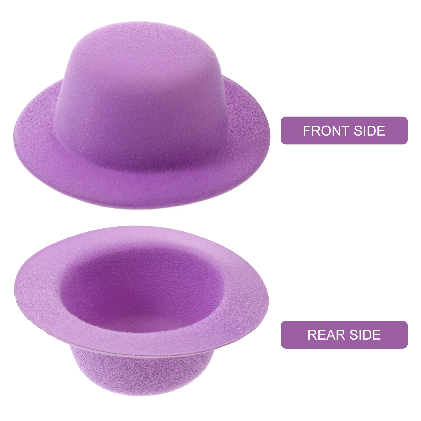 4Pcs Mini Snowman Hats Tiny Hats for Crafts Exquisite Details Stable Quality Materials Tiny Hat Mini Hat Supplies