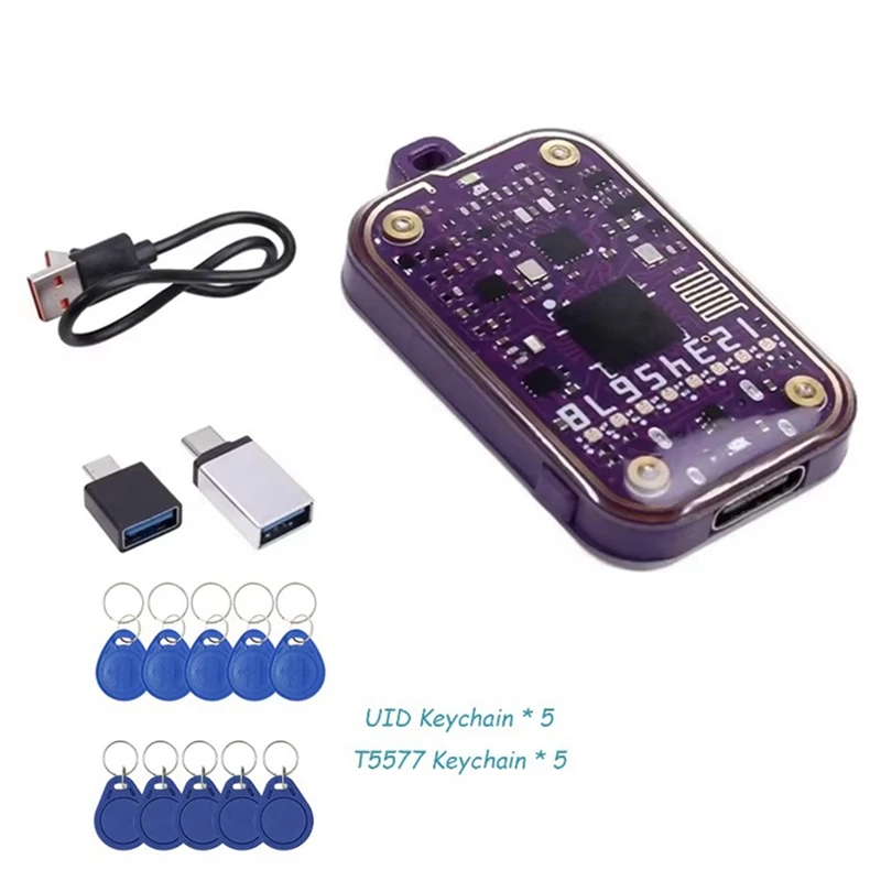 Pembaca Kartu Pintar RFID 125Khz Mesin Fotokopi Lencana 13.56Mhz Duplikator Dekoder Nfc Ic Chip Id Tag Clone Ntag213 215 Penulis Kunci