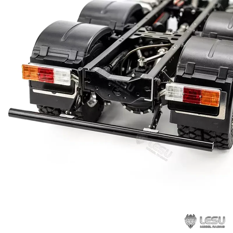 RC 1/14 LESU Metall Universal-Heckstoßstange für Tamiya Muldenkipper für SCANIA Benz Actros MAN VOLVO Anhänger Traktor DIY-Teile – Detail 6