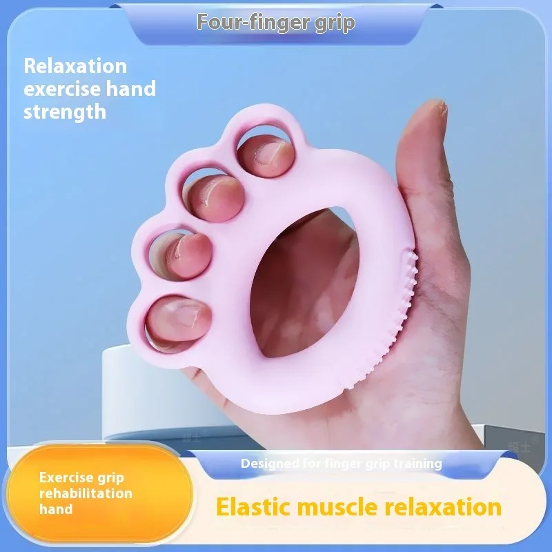 ผู้สูงอายุ Hand Grip Strengthener ลูกบอลออกกําลังกายลื่นโฟมบีบ Ball Finger Rehabilitation Therapy ความเครียดบรรเทา 5 นิ้ว