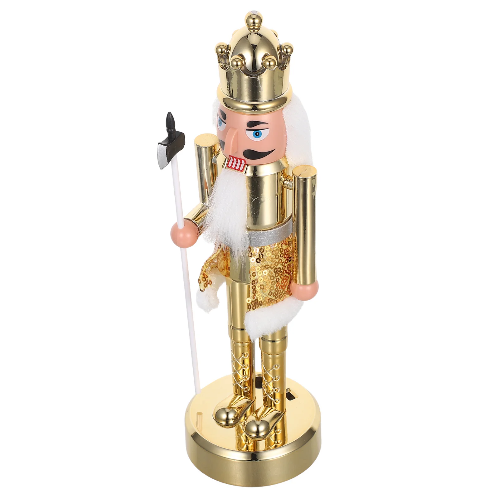 

PVC Nutcracker Soldier Statue Festive Christmas Decoration for Mantel Fireplace Table Display Nutcracker Soldier