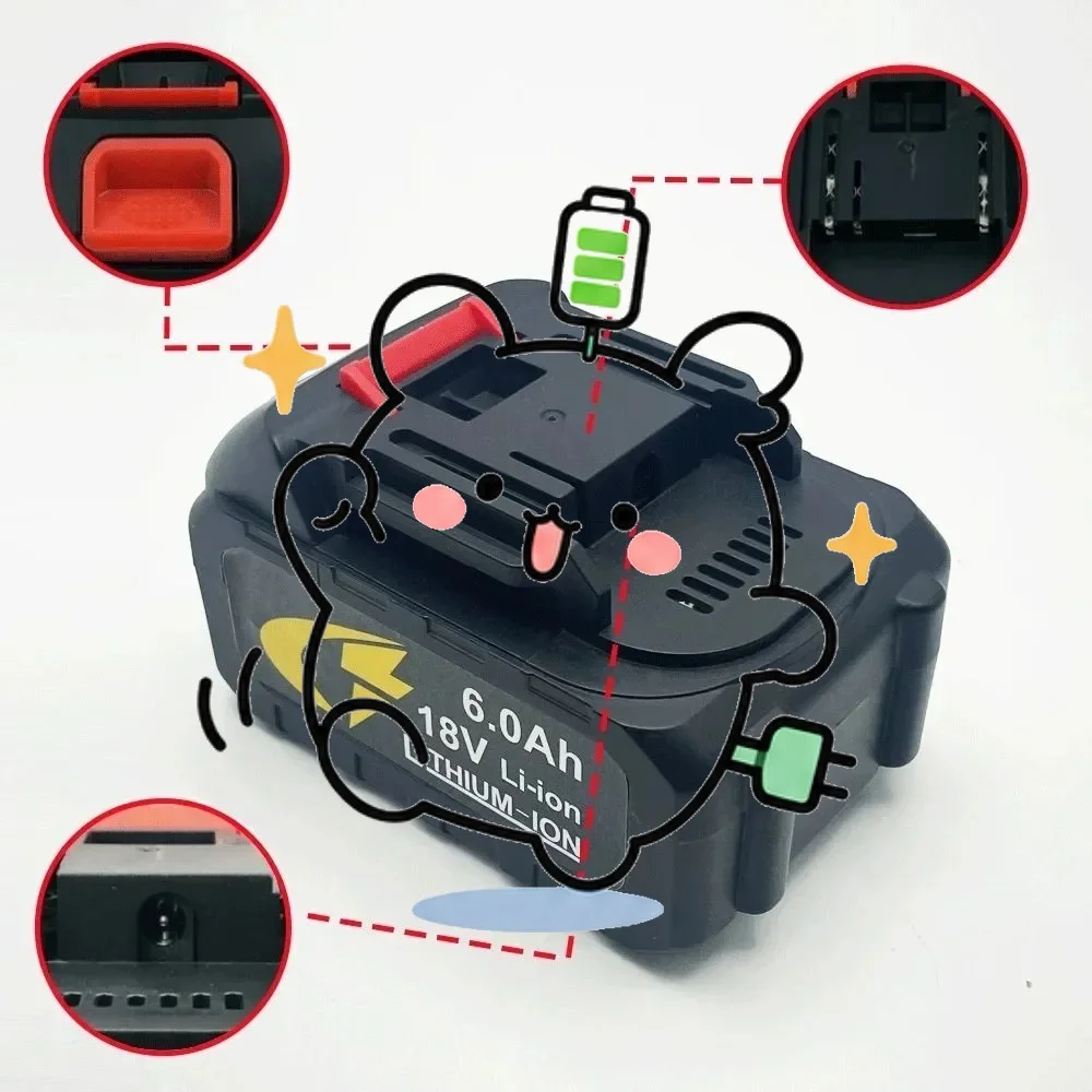 ✨️️️ 18V 18650 Rechargeable Lithium Battery 10Ah High Current High Discharge 18 Volts Screwdriver Replacement Battery✨