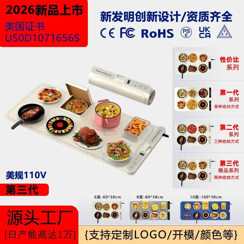 Large Silicone Hot Pad Foldable Heat Resistant Mat Flexible Kitchen Table Protector Non Slip Trivet for Dining Room Cookware