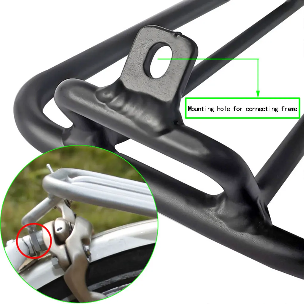 طية دراجة حامل الحقائب سبيكة انفصال قابلة لإعادة الاستخدام البضائع الرف الخلفي دورة في الهواء الطلق الرف استبدال ل Brompton الفضة