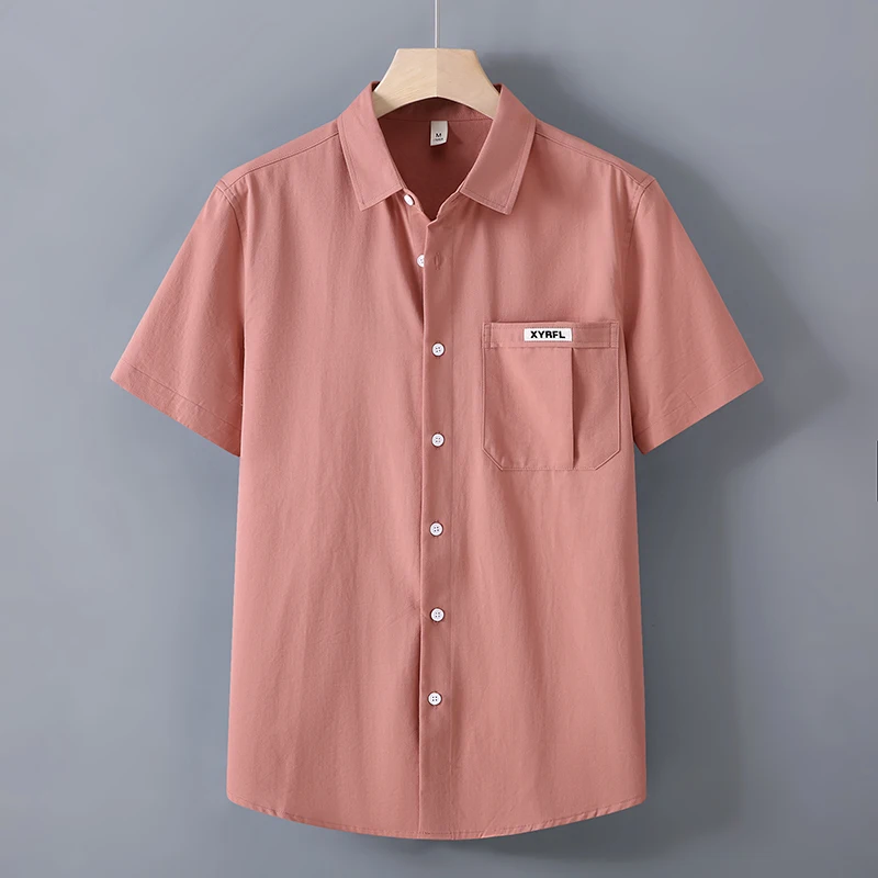 

High-quality fashionable and stylish casual versatile summer pure cotton shirt, new style jacket, top garment