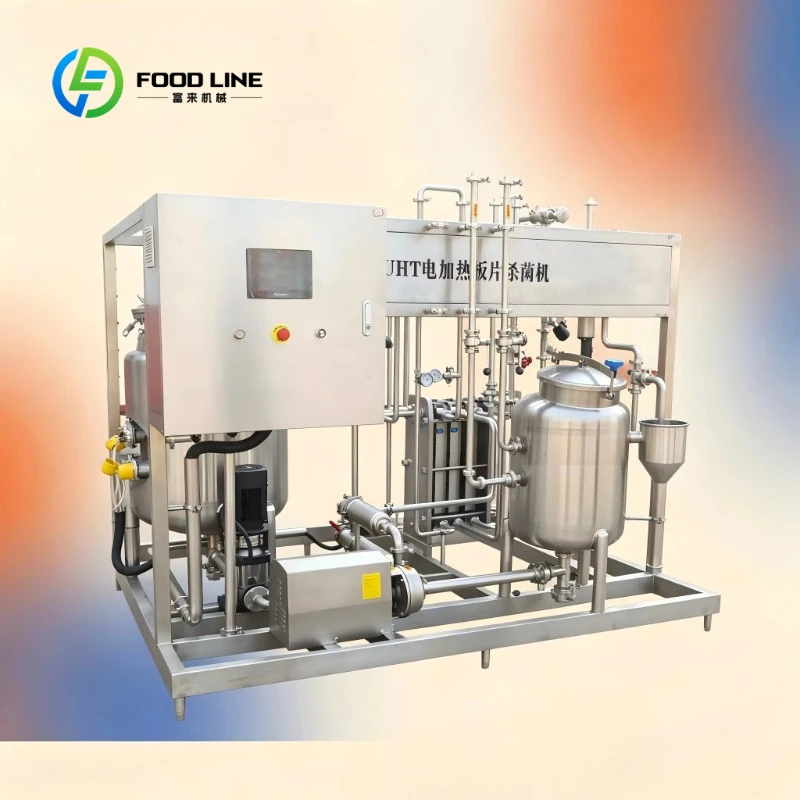 Customized Commercial UHT Sterilization Equipment Plate Ultra High Temperature Sterilizer Beverage Production Line Pasteurizer