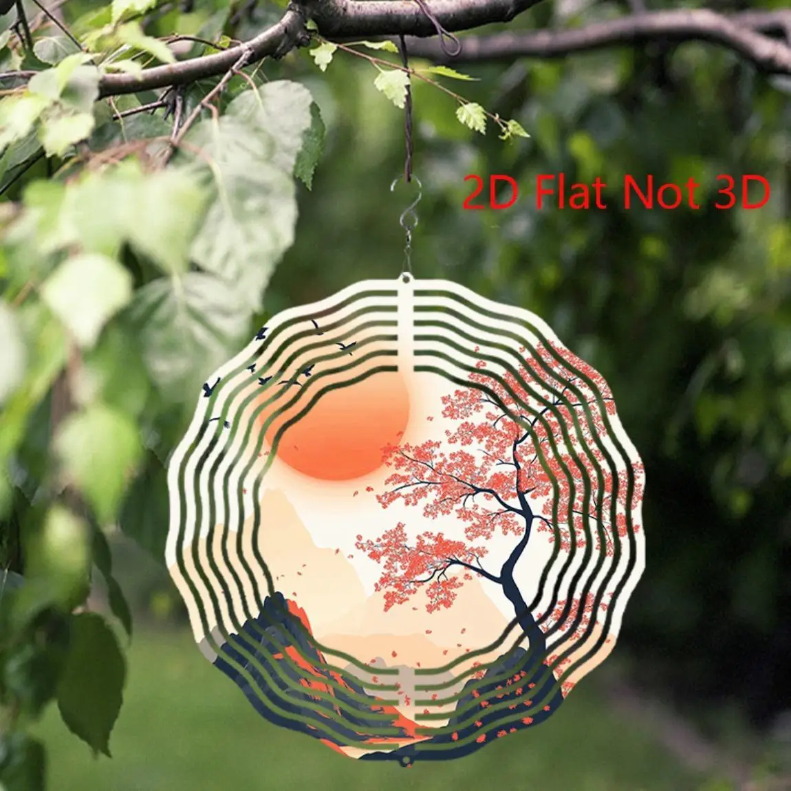 CIFBUY Wind Chime Weatherproof Anti-Rust 360 Rotating Hook Outdoor Decor for Garden Courtyard Unique Gift Home Yard Ornament