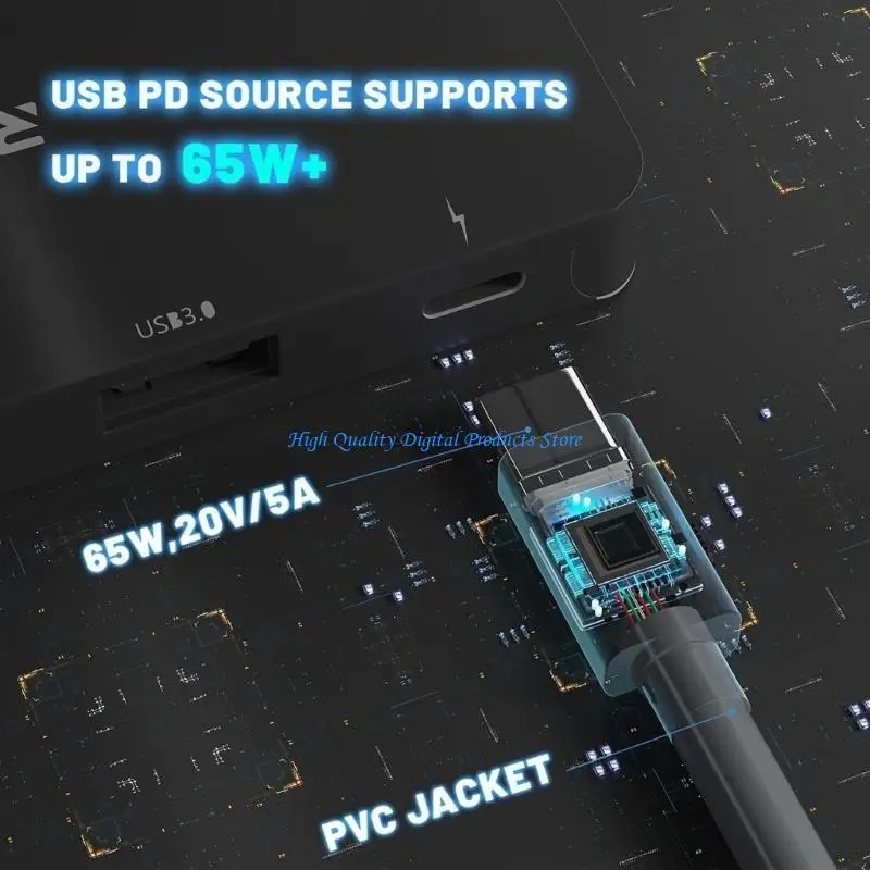 U2JE 3 in 1 Auto Ladegerät Stromkabel 100W für Mini -Satellitenschüssel -Ladeadapter mit Kfz -Zündung, USB C und DC12V 5A