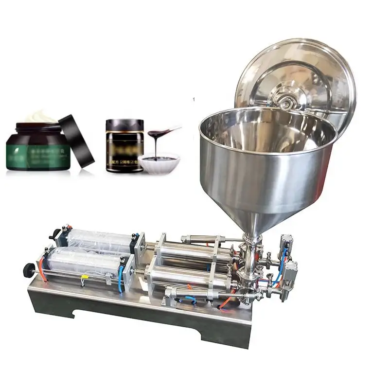 

Double Heads Semi Automatic Jam Sauce Peanut Butter Bottle Beauty Cream Cosmetic Paste Filling Machine