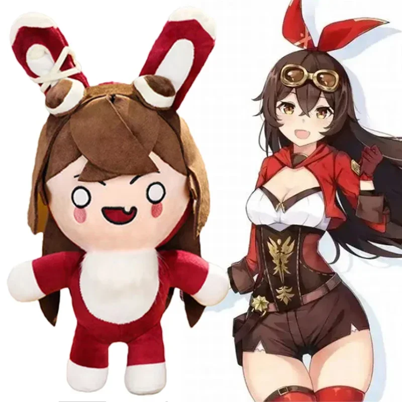 

Genshin Impact Plush Toys Amber Rabbit Cosplay Stuffed Doll Baron Bunny Stuffed Figure Sofa Bed Decoration Pillow Christams Gift