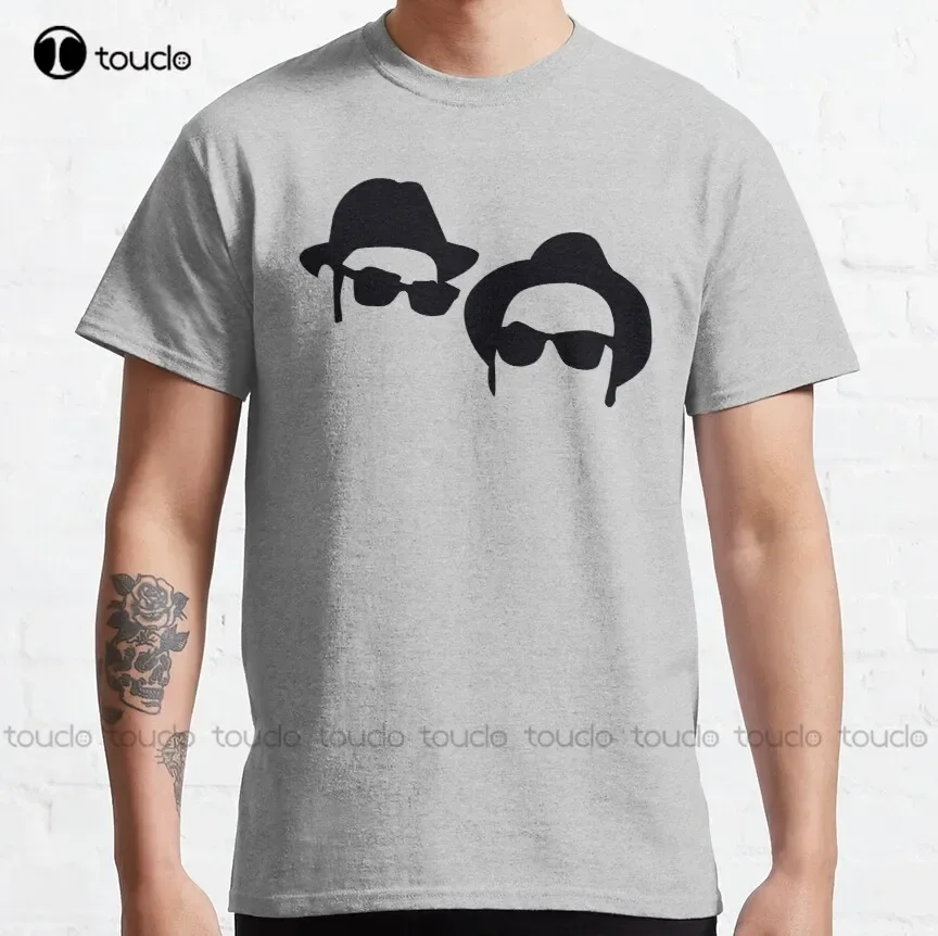 Elwood & Jake Blues Brothers Jake And Elwood Classic T-Shirt Girls Uniform Shirts Custom Aldult Teen Unisex Fashion Funny New
