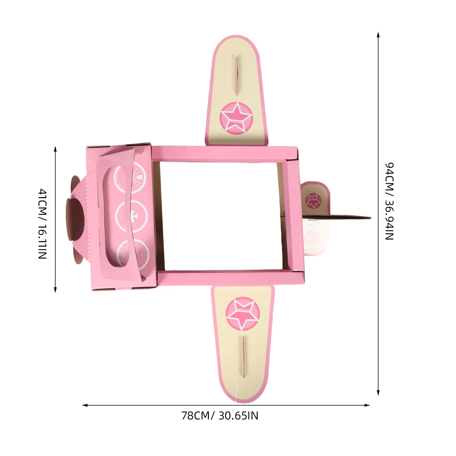 Wearable Cardboard Airplane Kids Outfit Dress Toddler Costume Props Interactive DIY Aircraft Making Craft Fun Playtime