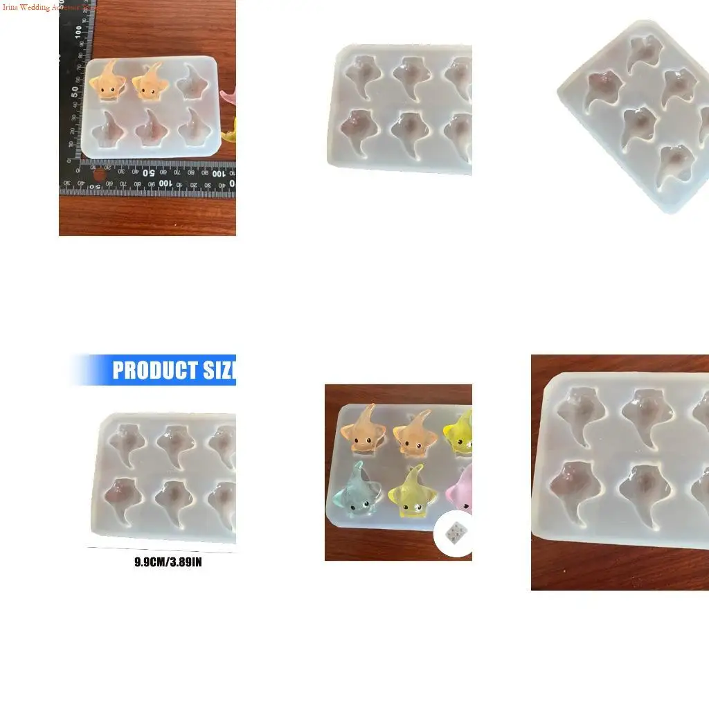 G92D Detailed 3D Devil Fish Silicone Mold For Handmade Resin Art Lightweight Jewelry Tool