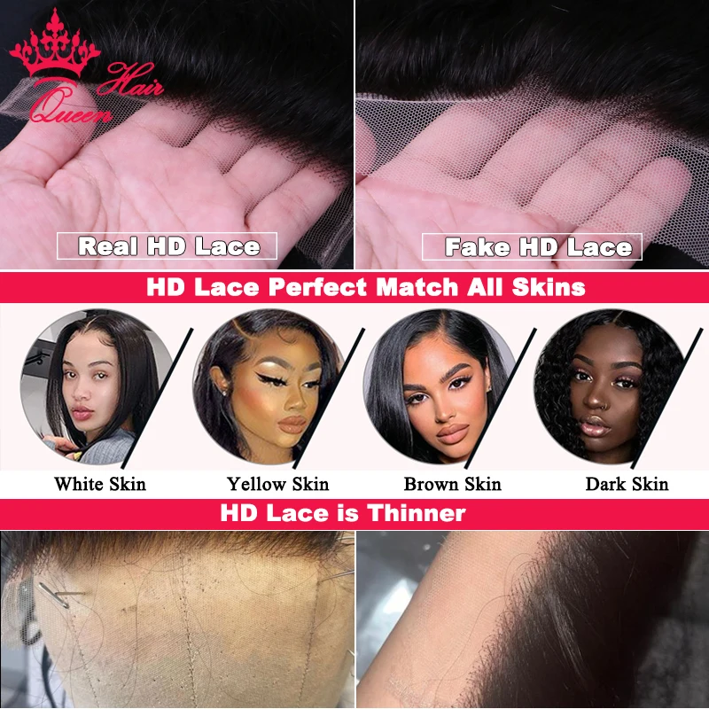 Real Invisible HD Lace 13x6 13x4 Frontal with Bundles Weft Virgin Human Raw Hair Body Wave Bundles with Closure 4x4 5x5