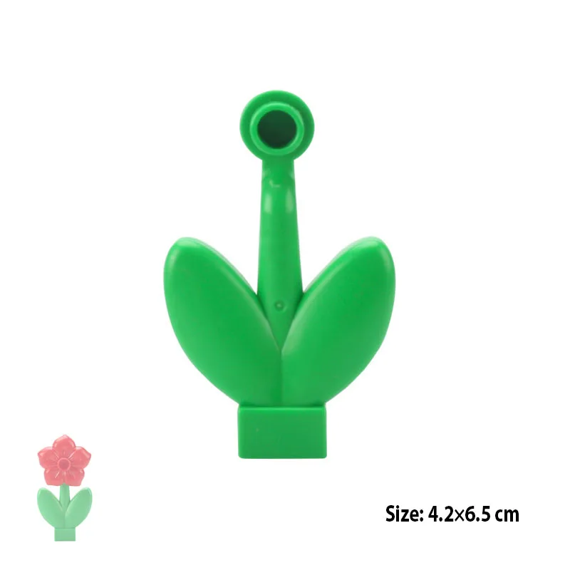 Big Blocks Forest Plant Series Flower Grass Tree Outdoor Adornment Street View Accessories Compatible Scenes Toys Kids Bricks