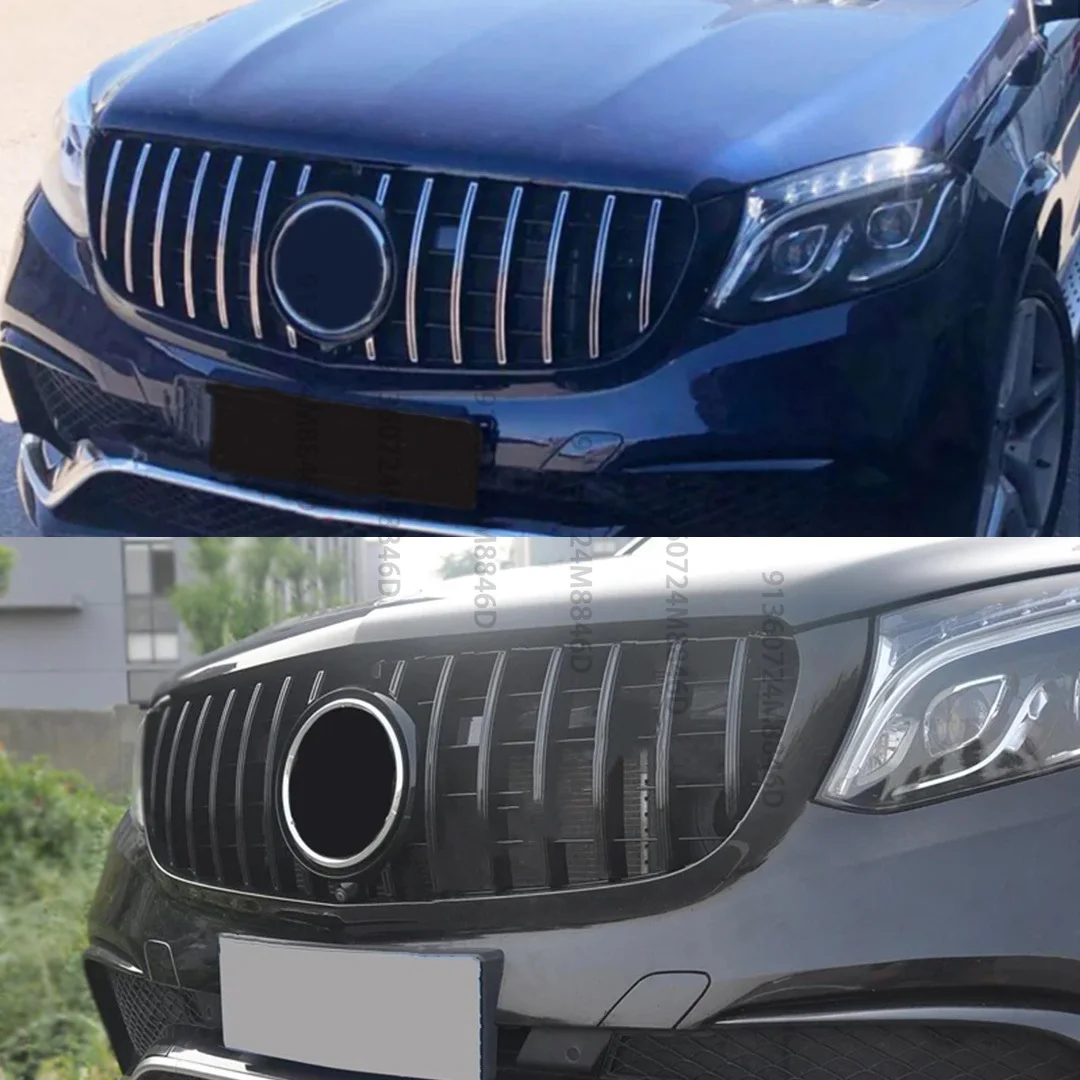 

For Benz GLS X166 2016-2019 Front Mesh Grille,Car Styling GT Air Intake Grill Replacement,Auto Exterior Tuning Parts for GLS40