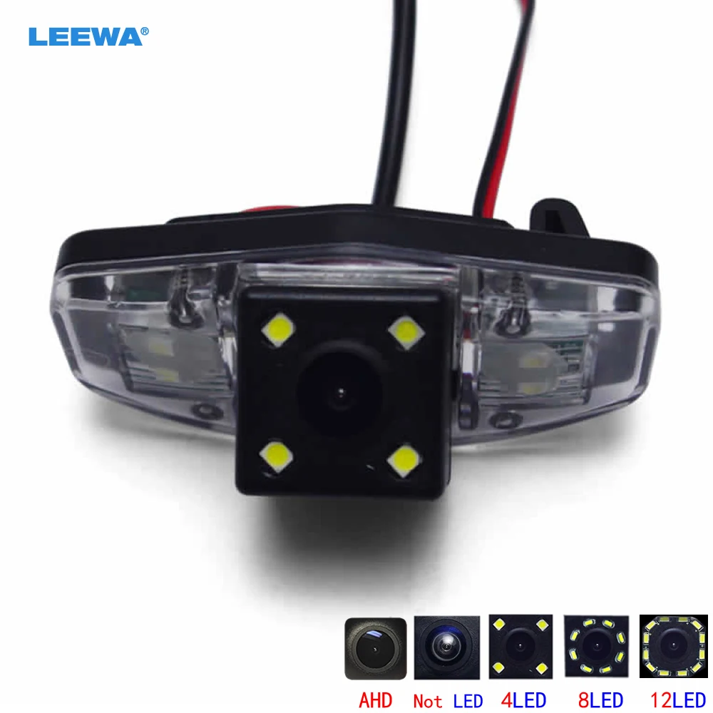 

LEEWA Auto Car CCD Rear View Camera With 4LED/8LED/12LED For Honda Accord/Pilot/Civic/Odyssey Reversing Backup Camera #CA1015