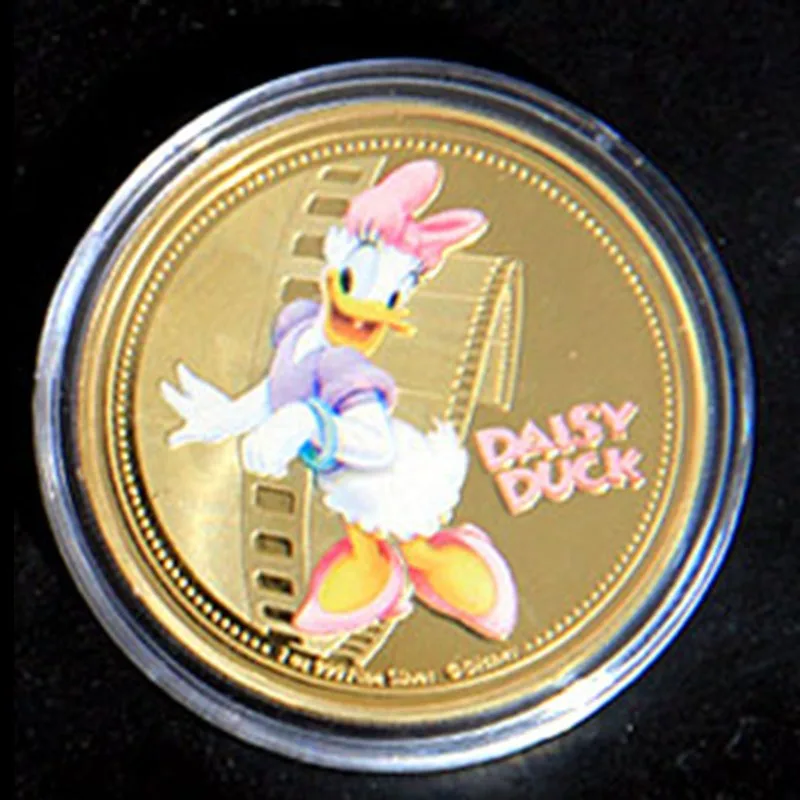 New cartoon character Mickey commemorative medal Donald duck Gao Fei Daisy Minnie Wishing reward collection craft gift wholesale