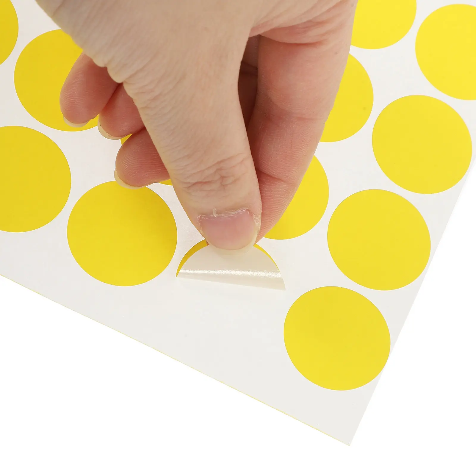 

10 Sheets Colorful Round Dot Label Stickers Removable Adhesive for Home Office Inventory Pricing Document Organization