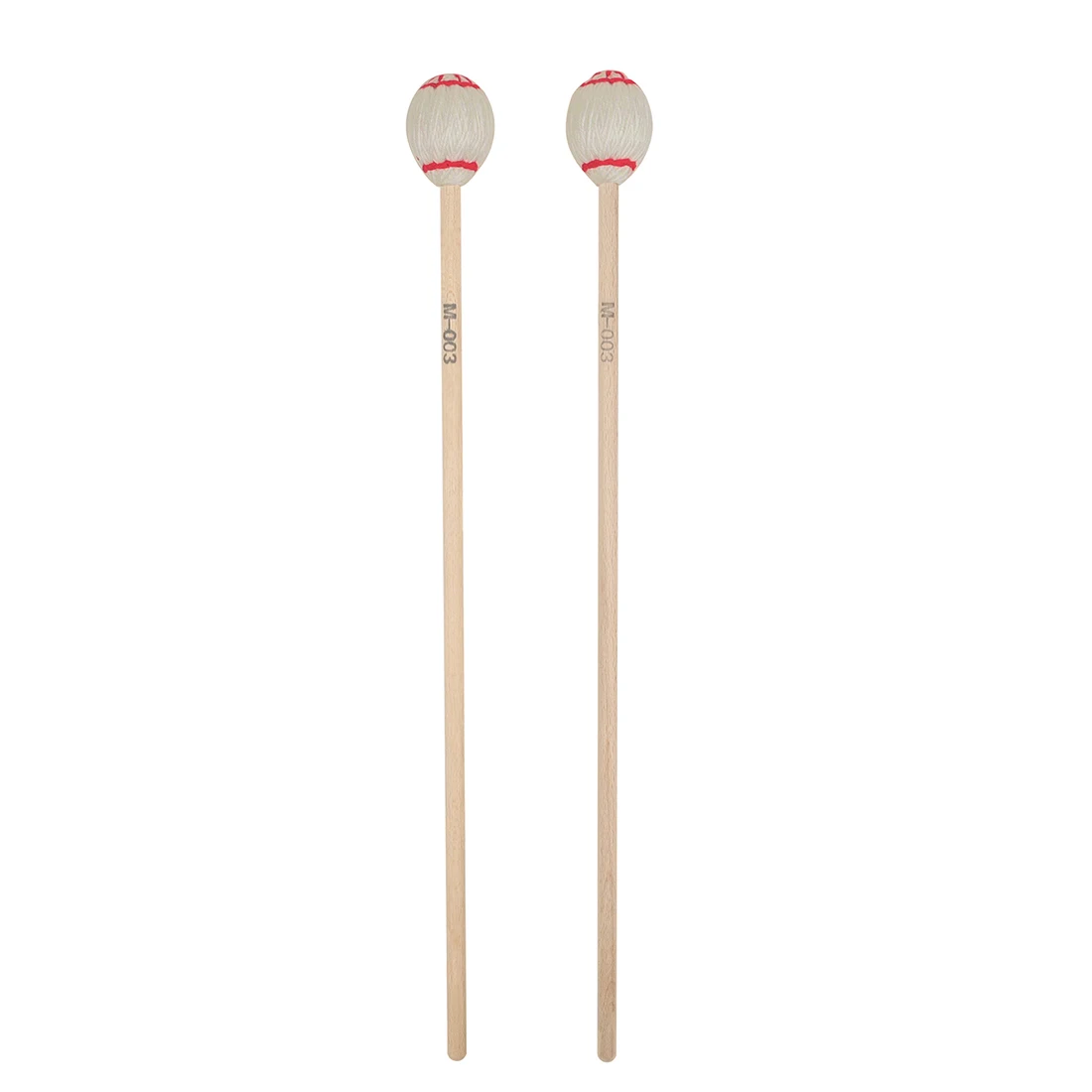 2pcs Marimba Mallets Percussion Accessories Maple Handle Drumsticks for Xylophone Glockenspiel Bells Musical Instrument Parts