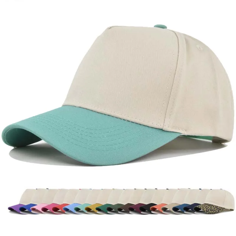 Unisex Light Panel Color Blocked Baseball Caps Spring Autumn Outdoor Adjustable Casual Sunscreen Hat Sports Cap Girls Gorras