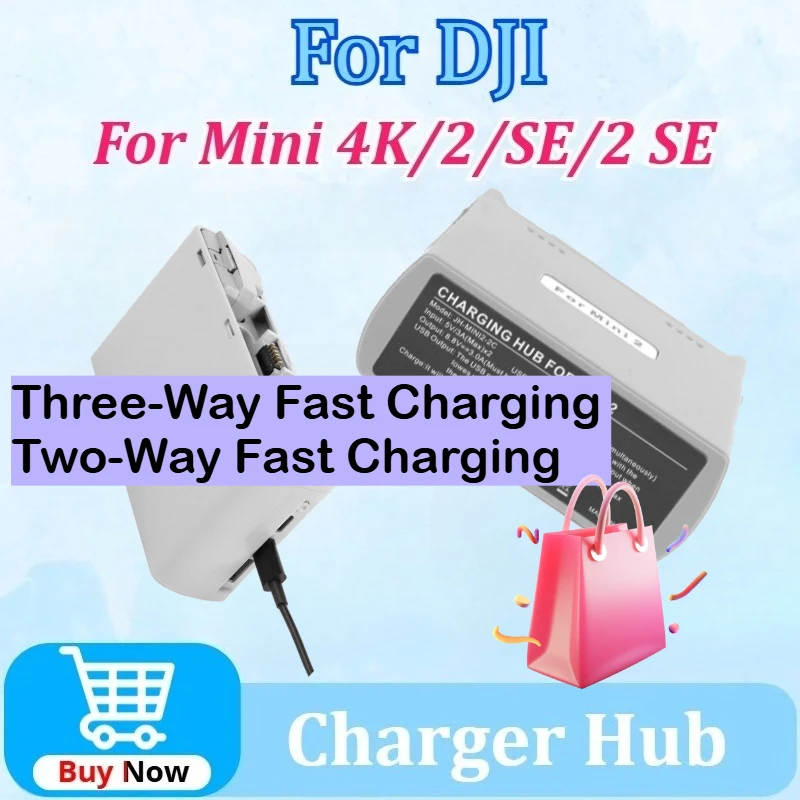 

Upgraded Charger for Mini 4K Battery Charger Hub for DJI Mini 4K/Mini2/Mini SE/Mini2 SE Series Capacity Accessories