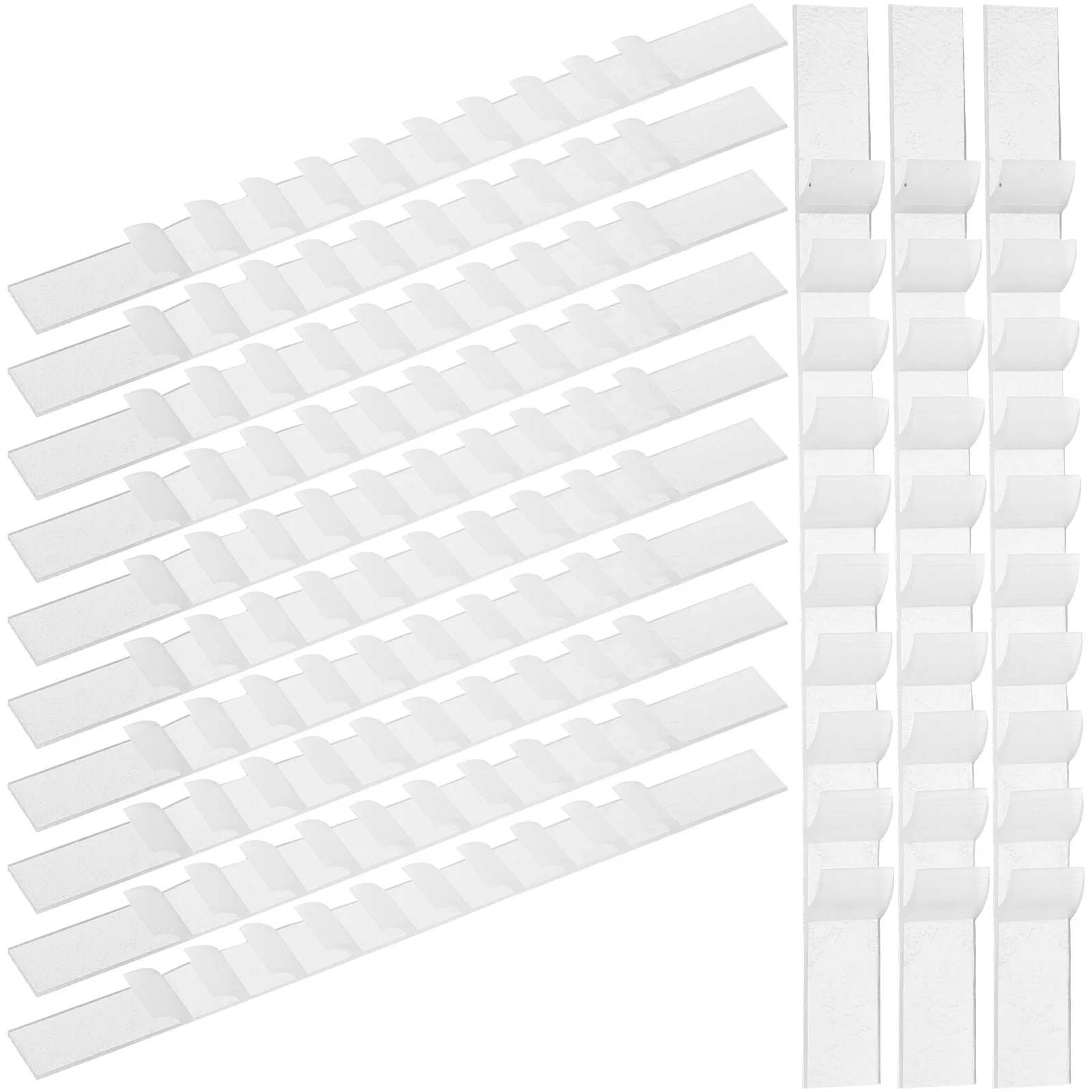 

100 pcs Anti Slip Hanger Strips Clothing Grips Silicone Non Skid Hanger Grip Strips For Clothes Hangers Home Storage