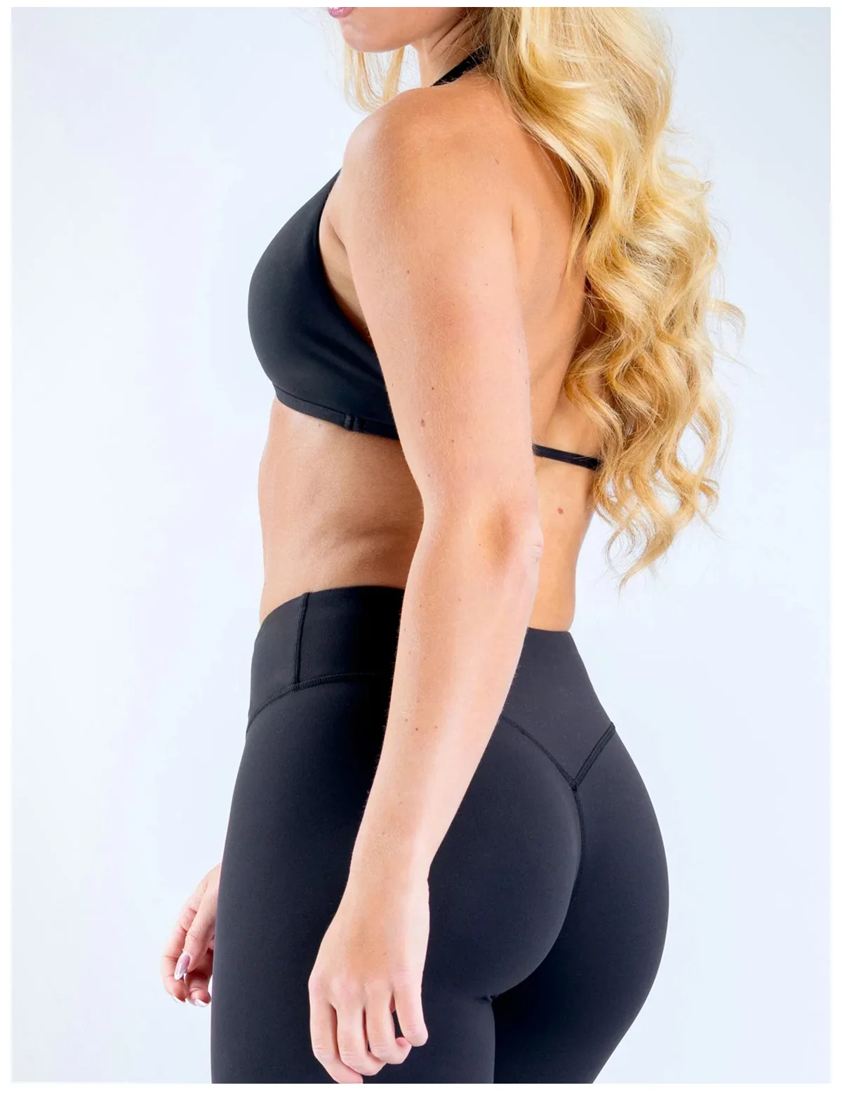 Pericic Origin Halter-BH für Damen, rückenfreier Sport-BH, Crossover-Front, weiches, elastisches Fitness-Top, Pilates, Gym, Laufen, Yoga, Unterwäsche – Detail 6