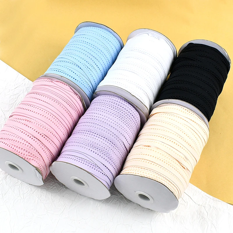 

2-20M Elastic Band for Bra Strap Women Skirt Wave Lace Trim Ribbon Underwear Dress Decor Tape DIY Sewing Supplies Accessories