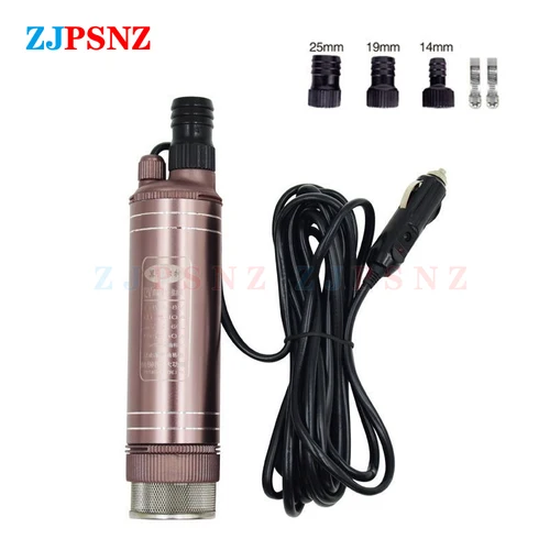 Bomba eléctrica sumergible DCS portátil de 12V, 24V, 45L/Min, 150W, bombeo diésel, entrega de aguas residuales, bomba de transferencia eléctrica de succión