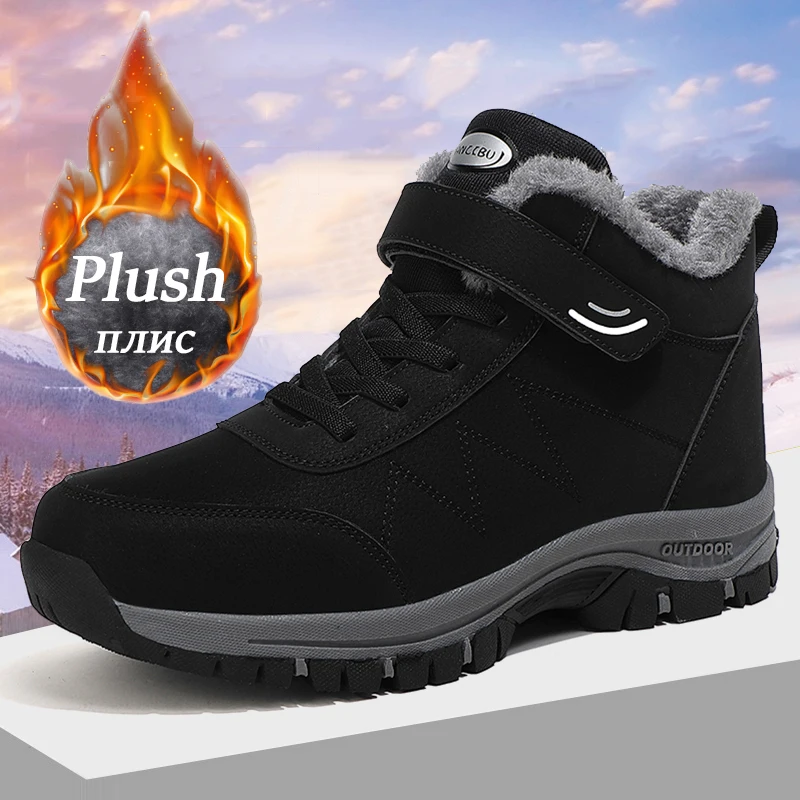 Stiefel Herren Damen schlüpfen in Winters chuhe für Herren wasserdichte Stiefeletten Winters tiefel Herren Snow Botines Wanderschuhe Femininas 2024