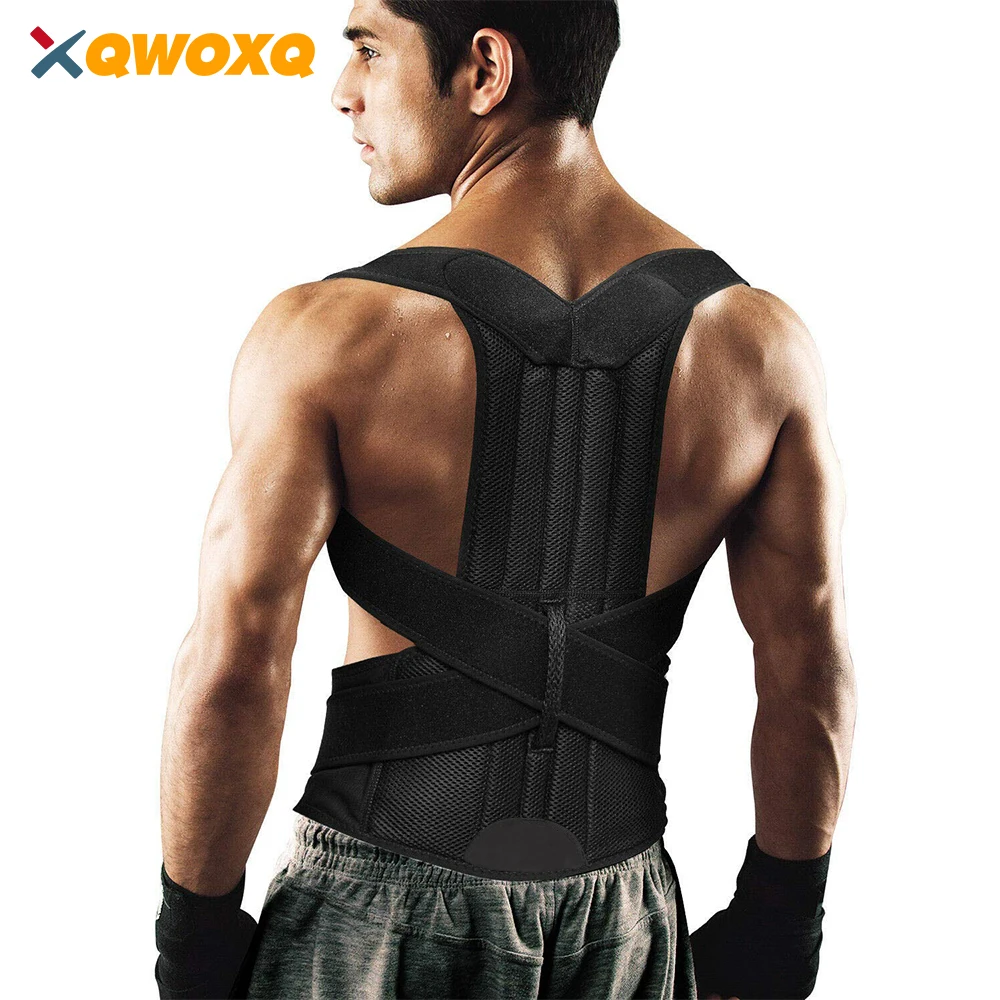 1PCS Back Brace Posture Corrector, Back Lumbar Support Shoulder Posture Support for Improve Posture Provide and Back Pain Relief