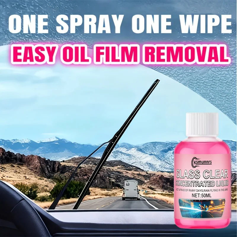 New Car Glass Concentrated Coating Waterproof Windshield Wiper Fluid, Keeping the Glass Smooth, Rainproof, Anti-Fog, and Stripe-