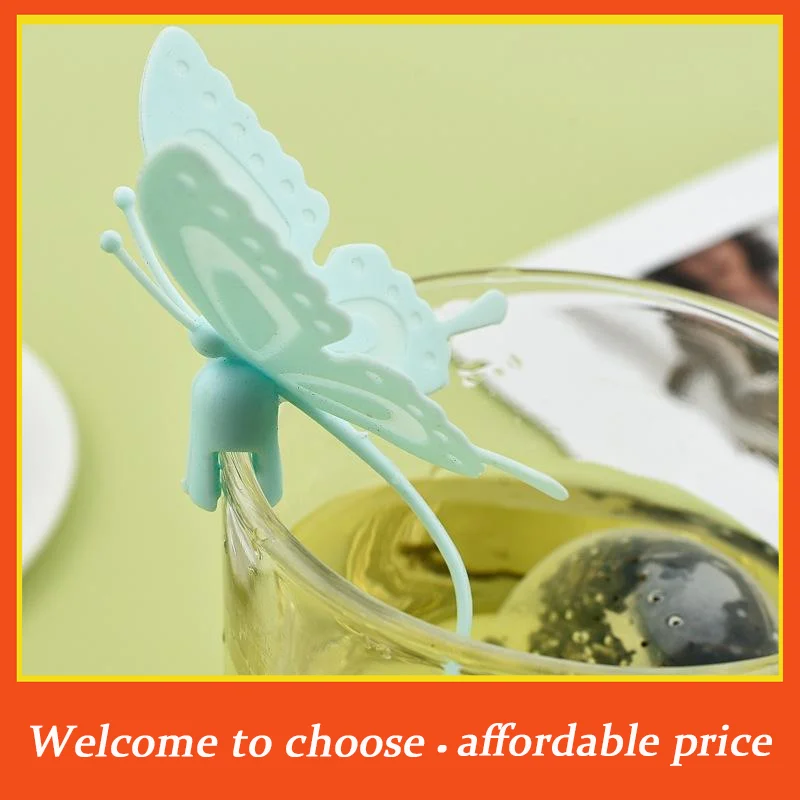 Butterfly Tea Bags Strainers Silicone Filter Infuser Silica Cute Teabags For Tea Tea Strainer Tea Diffuser Infusor Kitchen Tools