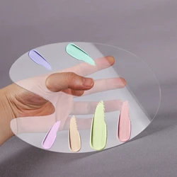 Transparent Acrylic Palette Art Oil Painting Gouache Color Grading Pigment Mixing Tray Handheld Color Mixed Pallet Artist Tool