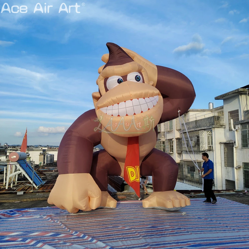 

2022 Custom 5m Height Giant Inflatable Gorilla Mascot For Outdoor Advertising Event Party Made By Ace Air Art