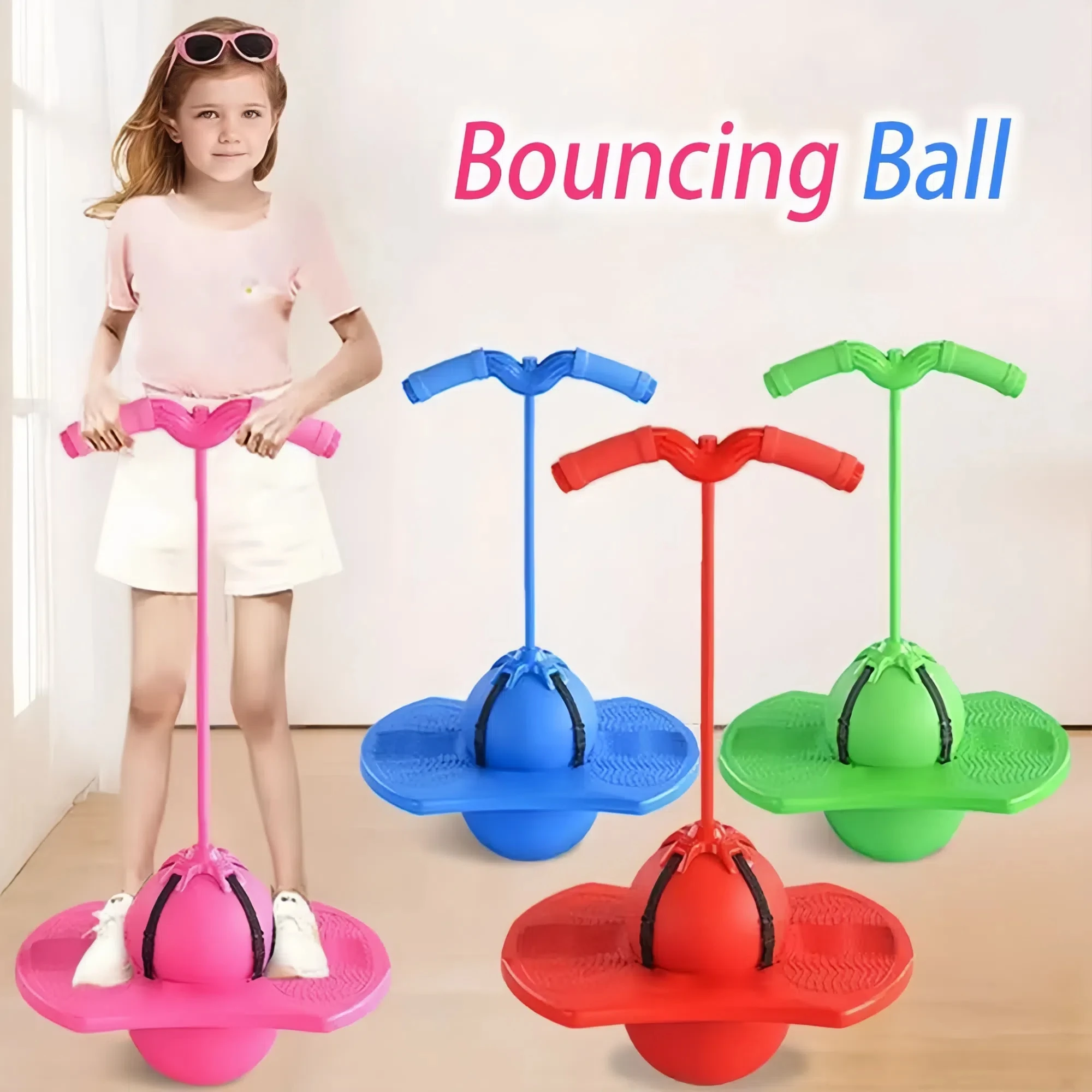 

Exercise Equipment Long Height Bouncing Ball Explosion-proof Sport Toy Hopper Ball Frog Jump Board Training Toy Kids