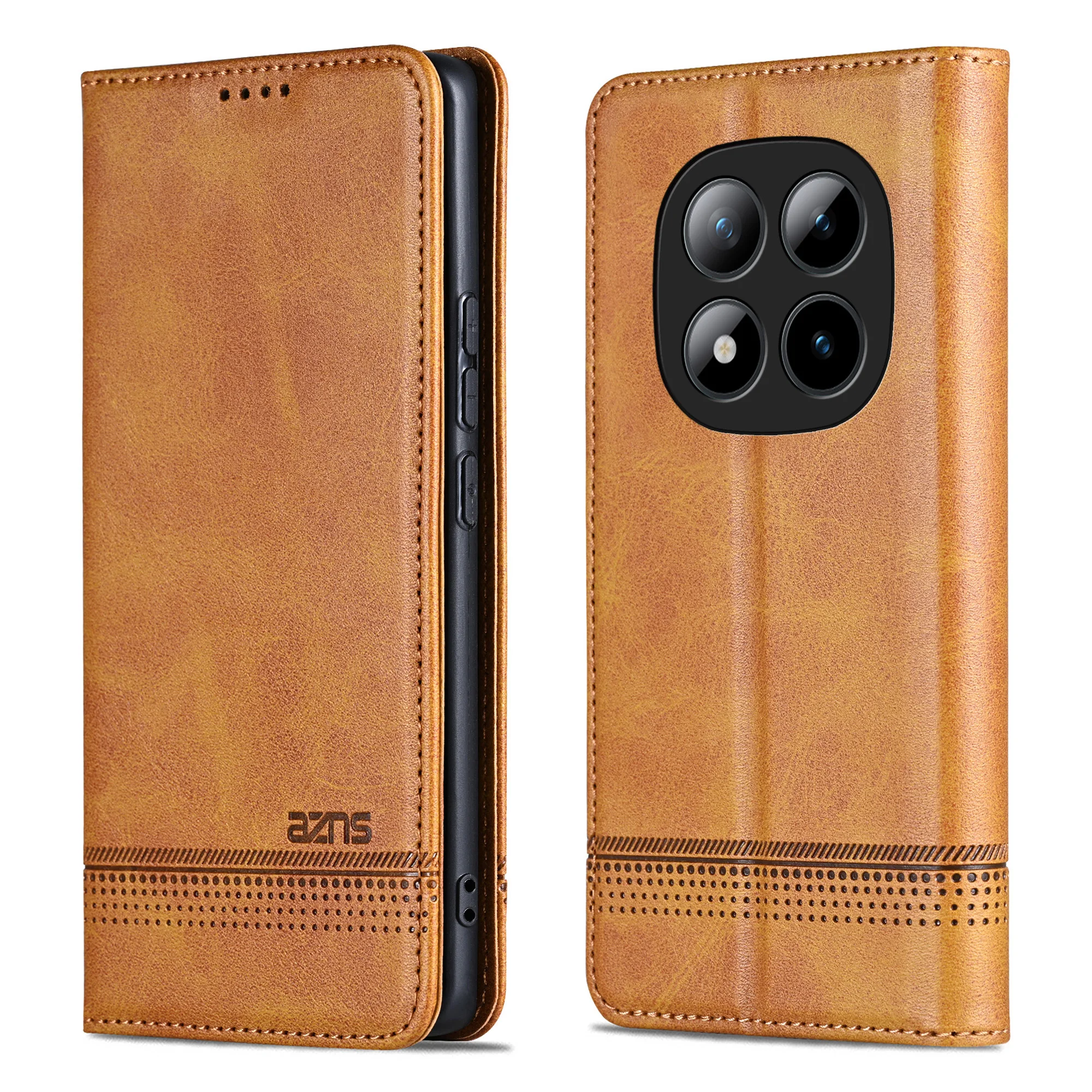 Luxury Magnetic Flip Leather Phone Case For Mi Redmi Note 15 14 13 12 Pro Plus 15C 14C 13C 12C Cards Solt Wallet Bag Book Cover