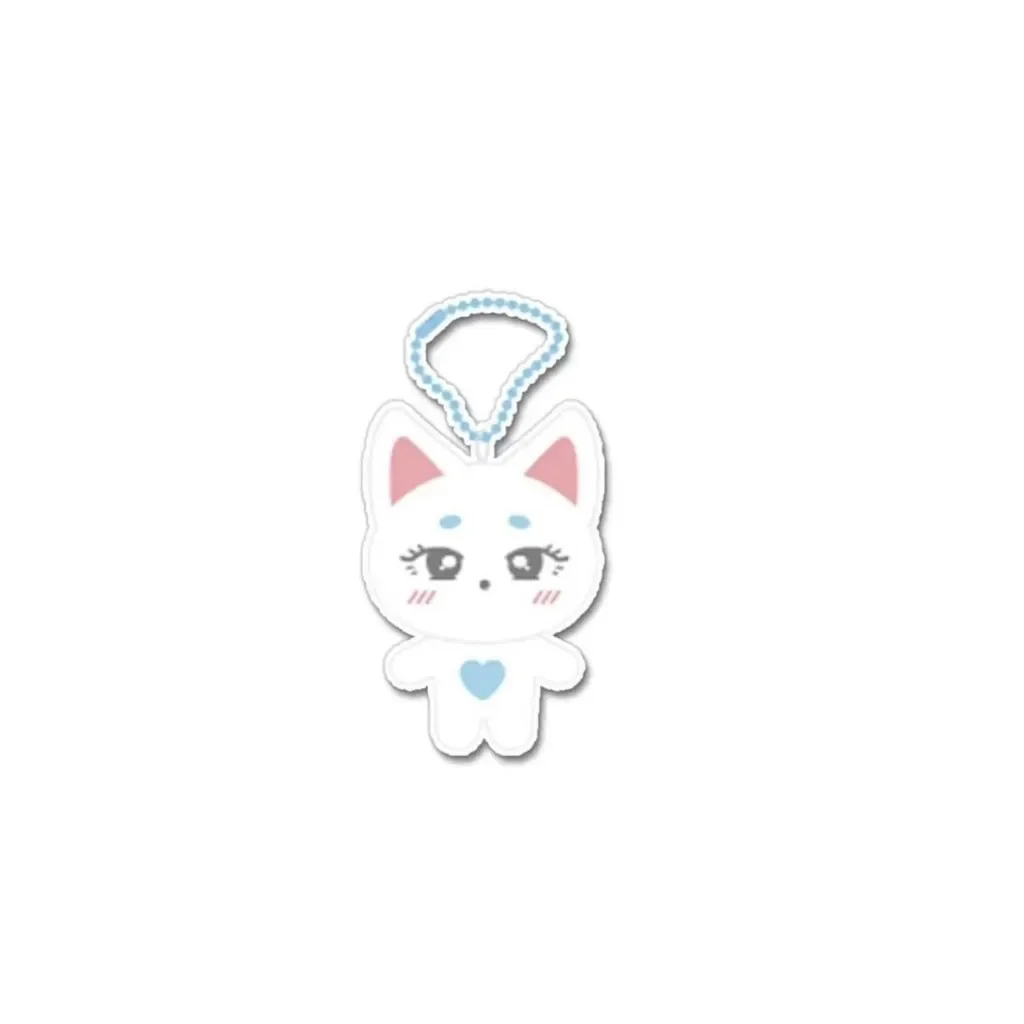 Kpop Idol UNIS Keyring Cute Cartoon Acrylic Animal Keychains