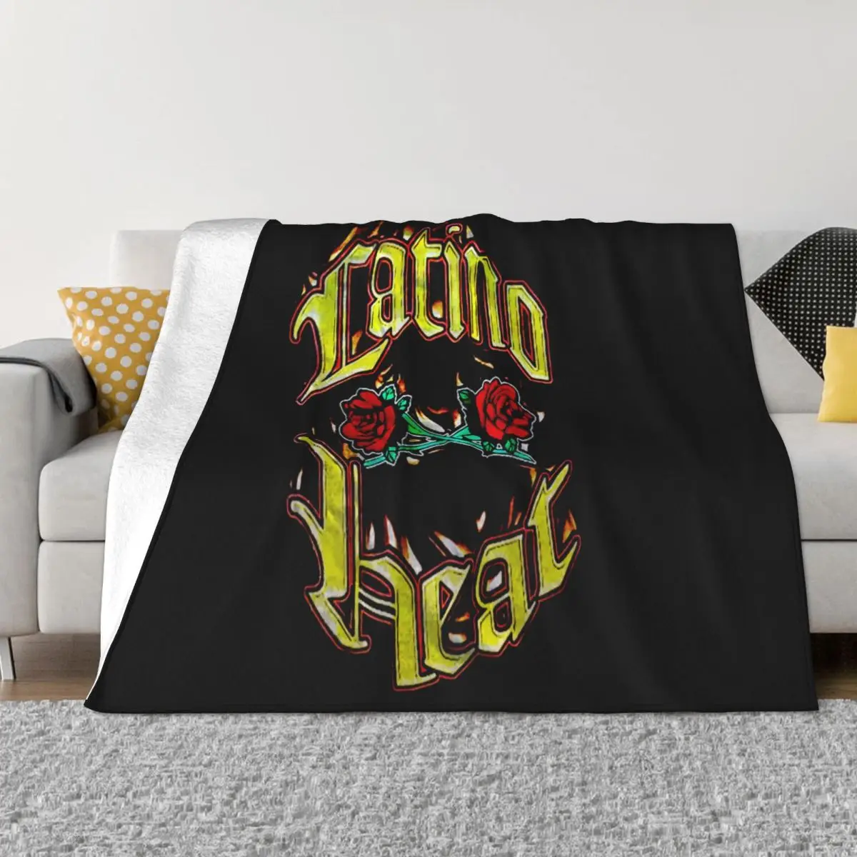 Vintageharajuku Streetwear Menlatino Heat Wwf Eddie Guerrero Reprint S Xxl Throw Blanket